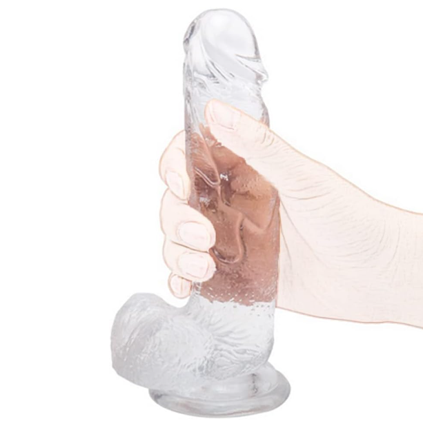 Transparent Realistic Dildo